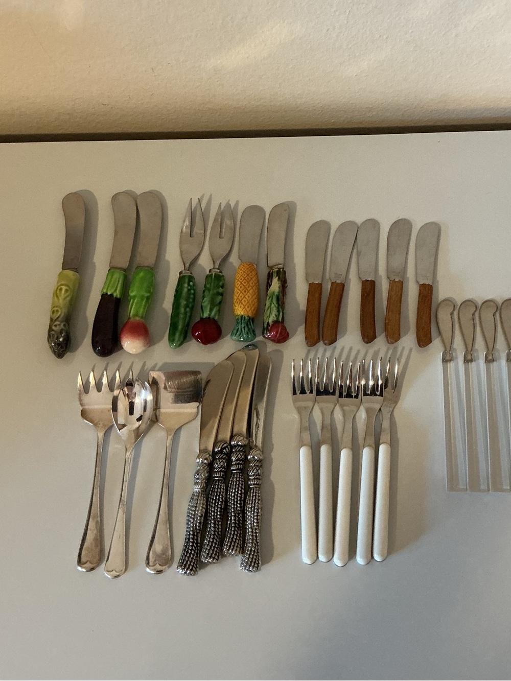 Large Collection of Vintage appetizer cutlery